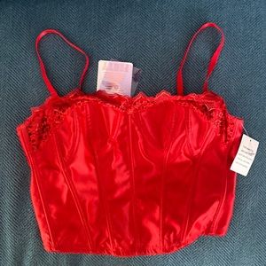 Savage x Fenty Red Corset Top